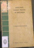 Asas-Asas Hukum Pidana Di Indonesia Tahun 1969