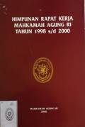 HIMPUNAN RAPAT KERJA MAHKAMAH AGUNG TAHUN 1998 S/D 2000