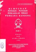 HIMPUNAN PUTUSAN-PUTUSAN PENGADILAN TINGGI PERKARA BANDING TAHUN 1992