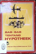 BAB-BAB TENTANG HYPOTHEEK TAHUN 1978