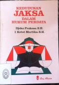 KEDUDUKAN JAKSA DALAM HUKUM PERDATA TAHUN 1988