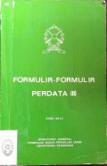 FORMULIR-FORMULIR PERDATA (II) EDISI KE III TAHUN 1984