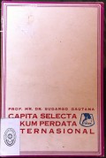 CAPITA SELECTA HUKUM PERDATA INTERNASIONAL TAHUN 1974