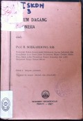 HUKUM DAGANG INDONESIA (DJILID I BAGIAN PERTAMA) TAHUN 1967