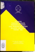 STATISTIK PERKARA PERDATA PENGADILAN TINGGI DAN PENGADILAN NEGERI SELURUH INDONESIA TAHUN 1991