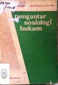 PENGANTAR SOSIOLOGI HUKUM TAHUN 1973