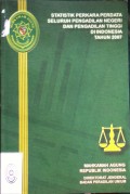 STATISTIK PERKARA PERDATA SELURUH PENGADILAN NEGERI DAN PENGADILAN TINGGI DI INDONESIA TAHUN 2007
