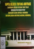 KAPITA SELEKTA TENTANG ARBITRASE