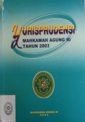 YURISPRUDENSI MAHKAMAH AGUNG RI TAHUN 2003
